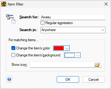 Feed item filters