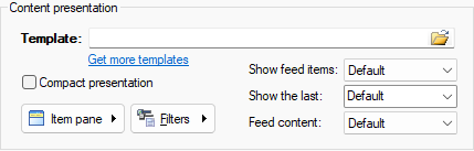 Configuring a channel's content presentation