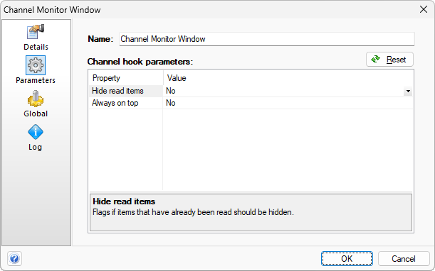 Configuring the Channel Monitor Window