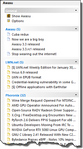 The Sidebar window