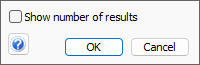 My Searches options